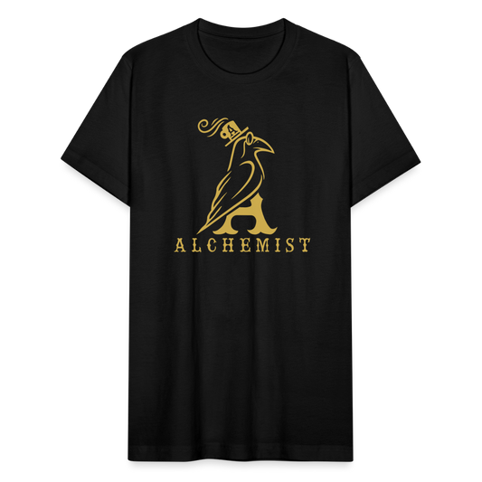 Unisex Jersey T-Shirt by Bella + Canvas Classic Logo Gold - black